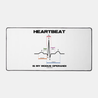 Heartbeat Is My Modus Operandi Sinus Rhythm Desk Mat