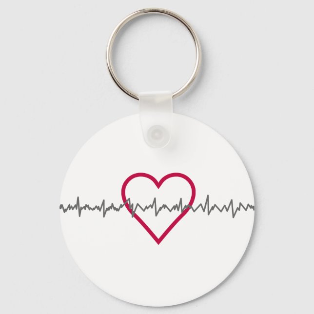 Heartbeat Keychain (Front)