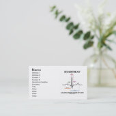 Heartbeat Leading Indicator Of Life (ECG/EKG) Business Card (Standing Front)