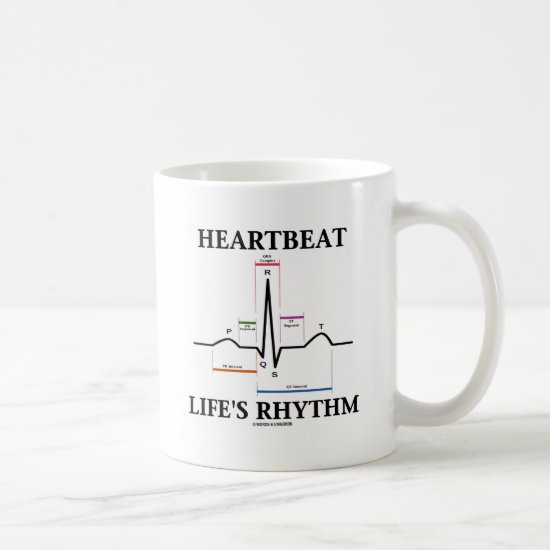 Heartbeat Life's Rhythm (ECG/EKG Heartbeat) Coffee Mug