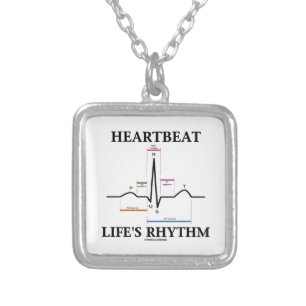 Heartbeat Life's Rhythm (ECG/EKG) Silver Plated Necklace