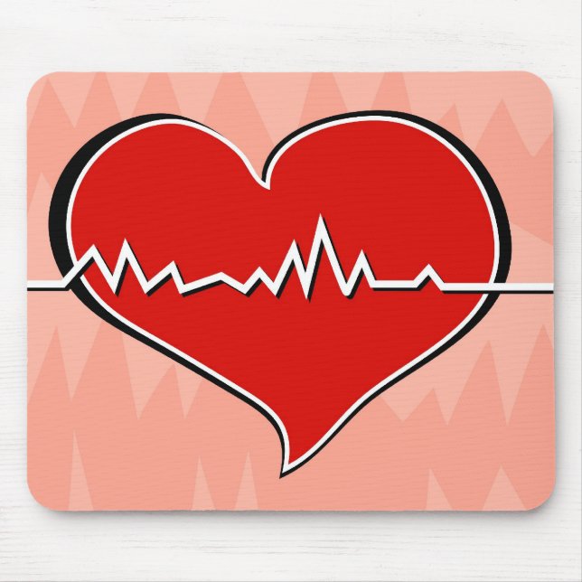Heartbeat Mouse Pad (Front)