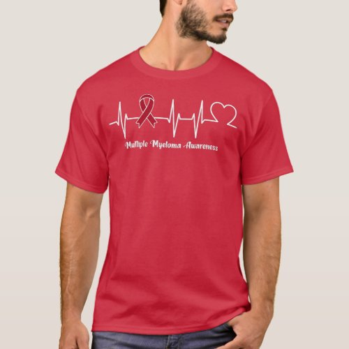 Heartbeat Multiple Myeloma Warrior  T_Shirt