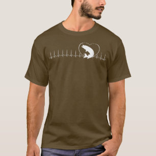 Heartbeat Musky Fishing Angler Gift T-Shirt