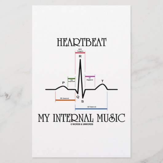 Heartbeat My Internal Music (ECG/EKG Heartbeat) (Front)