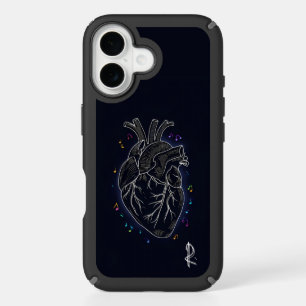Heartbeat of Music Illustration iPhone 16 Case