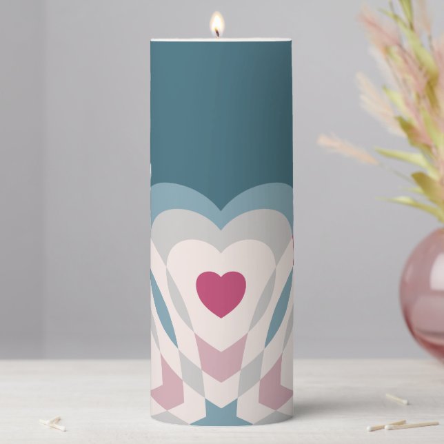 Heartbeat Pillar Candle (In Situ)