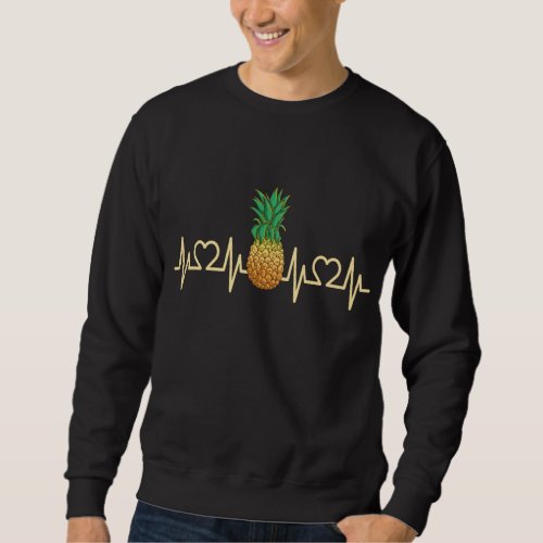 Heartbeat Pineapple I Tropical Fruit I Pineapple Sweatshirt