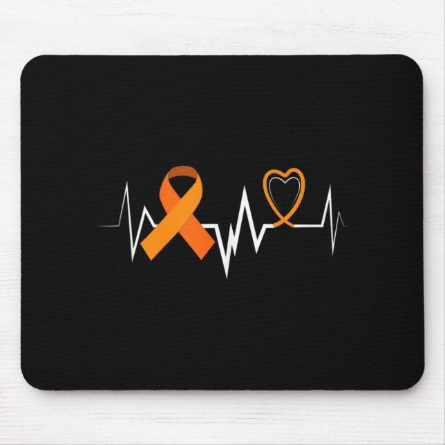 Heartbeat Products Leukemia Ribbon Leukemia Awaren Mouse Pad (Front)