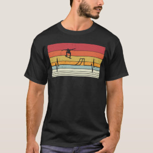 Heartbeat retro skateboard  skater T-Shirt