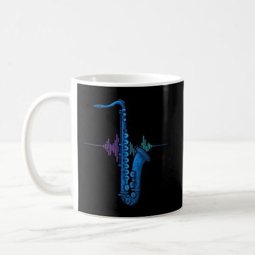Heartbeat Saxophone Coffee Mug