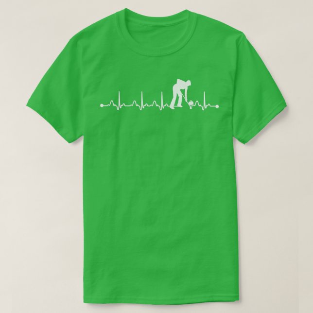 Heartbeat Shirt Curling Heartbeat Love Gift (Design Front)