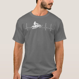 Heartbeat Snowmobile  T-Shirt