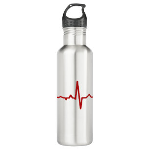 Heartbeat Stainless Steel Water Bottle