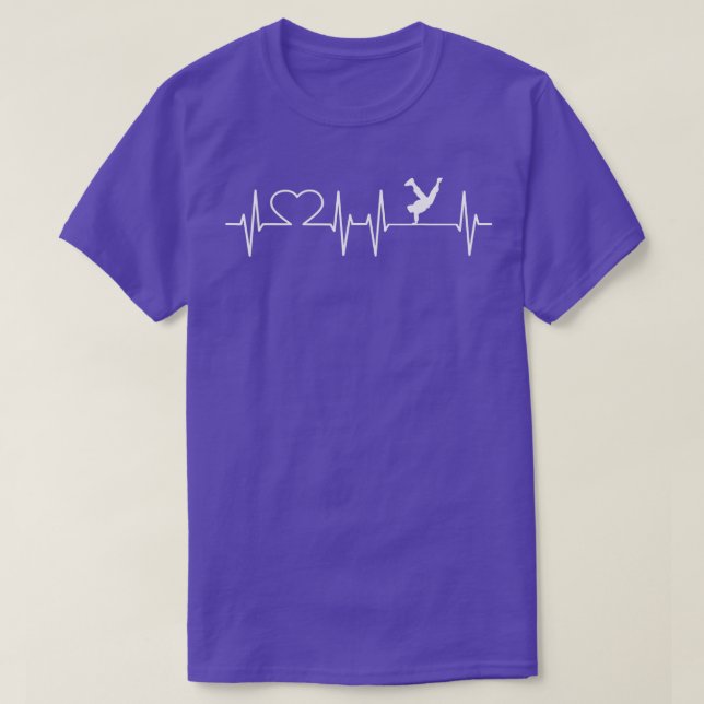 Heartbeat Street Dance  Breakdancing BBoy  T-Shirt (Design Front)