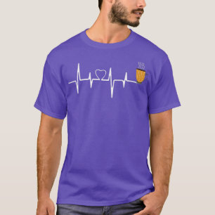 Heartbeat tea lover gift tea lovers Cool tea desig T-Shirt