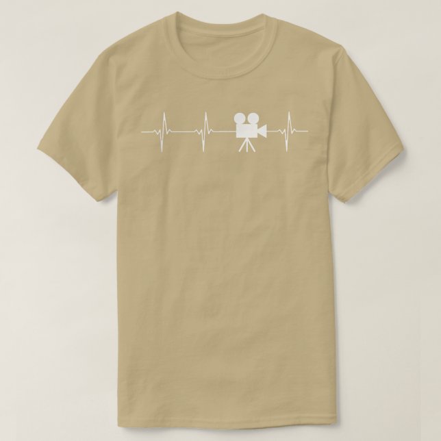 Heartbeat Video Camera  Video Camera T  T-Shirt (Design Front)