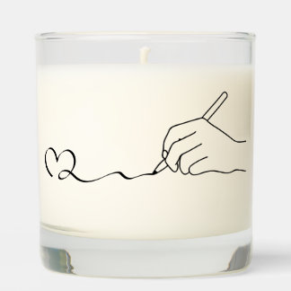 Heartbeat Writing – Passionate Writer Merch  Scented Candle