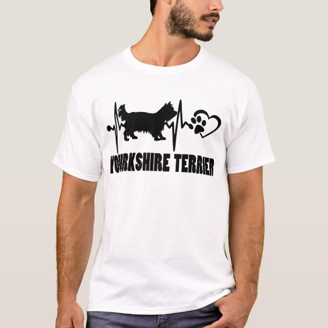 Heartbeat - Yorkshire Terrier - Dog Best Friend T-Shirt (Front)
