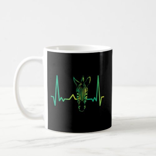 Heartbeat Zebra Coffee Mug