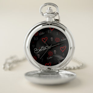 Heartbeats & Happiness Pocket Watch