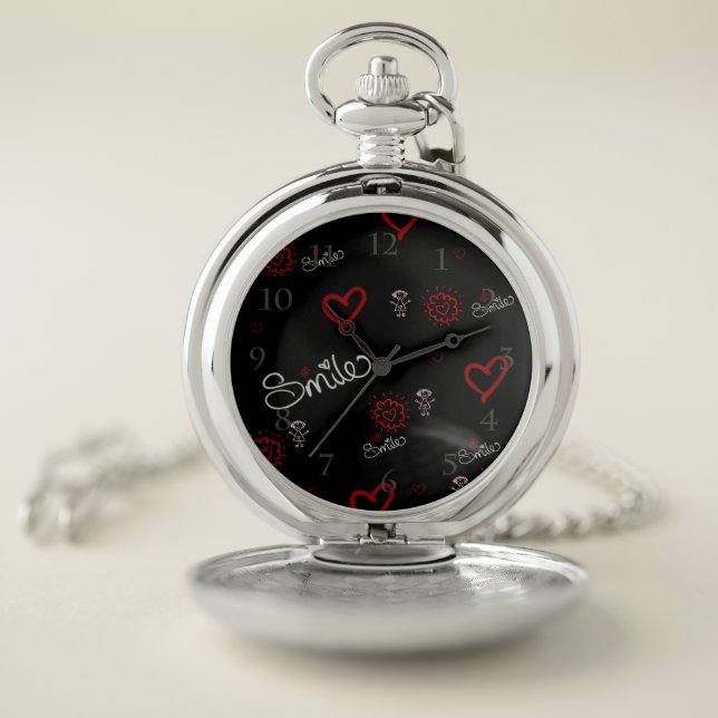 Heartbeats & Happiness Pocket Watch (Inside)