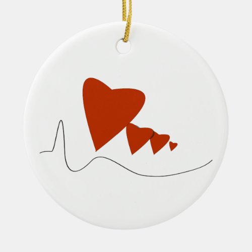 Heartbeats _ Ornament _ Customizable