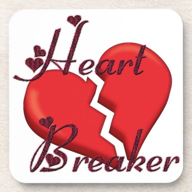 Heartbreaker Funny Valentine Coaster (Front)