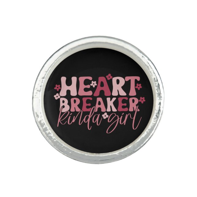 Heartbreaker Kinda Girl Ring (Front)