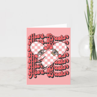 Heartbreaker skateboard, valentine's Day Letterpress Thank You Card