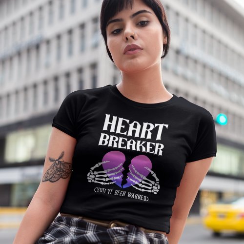 Heartbreaker Warning Gothic Glam T_Shirt