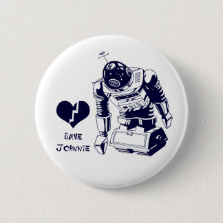 Heartbroke Android Pinback Button