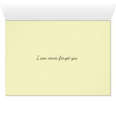 Heartbroken Cartoon Elephant & Custom Text Cards (Inside Horizontal (Bottom))