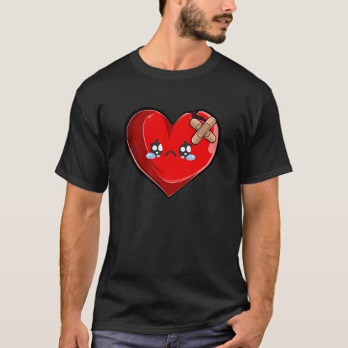 Heartbroken Love Sad Break Up Women T_Shirt