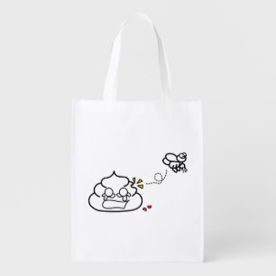 Heartbroken Poop - Brootsch the PooPoo Grocery Bag