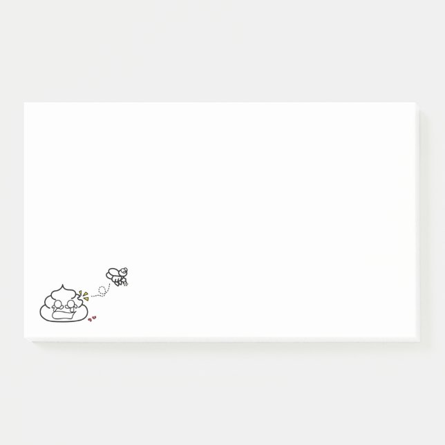 Heartbroken Poop - Brootsch the PooPoo Post-it Notes (Front)