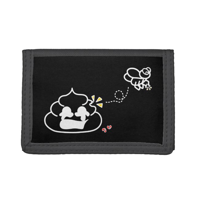 Heartbroken Poop - Brootsch the PooPoo Trifold Wallet (Front)