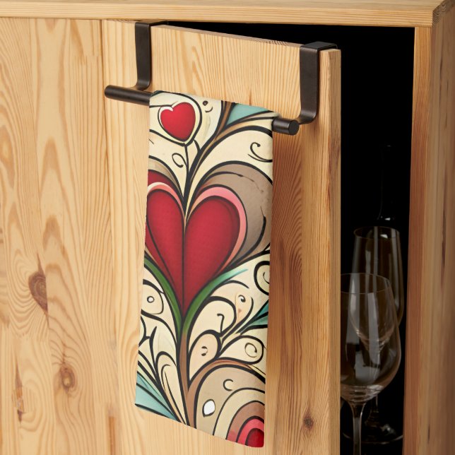 Heartcore  kitchen towel (Thirds Fold)