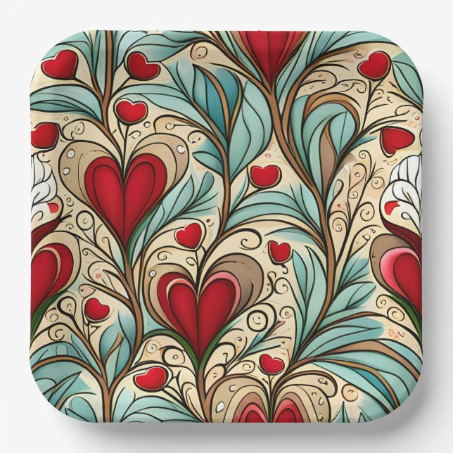 Heartcore  paper plates (Front)