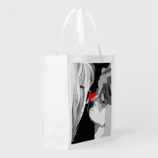 HEARTDOG logo Reusable Grocery Bag