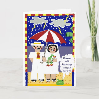 Heartfelt anniversary card for old married couples