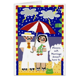 Heartfelt anniversary card for old married couples