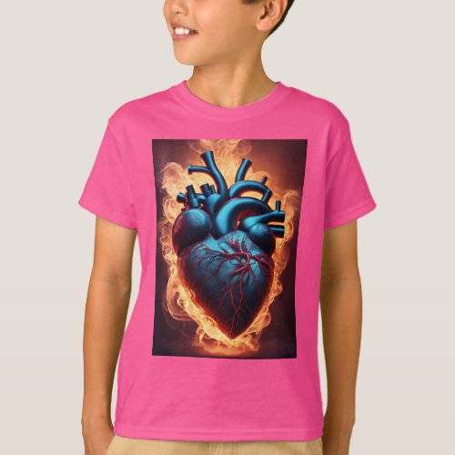Heartfelt Artistry Handcrafted Heart Kids T_Shir T_Shirt