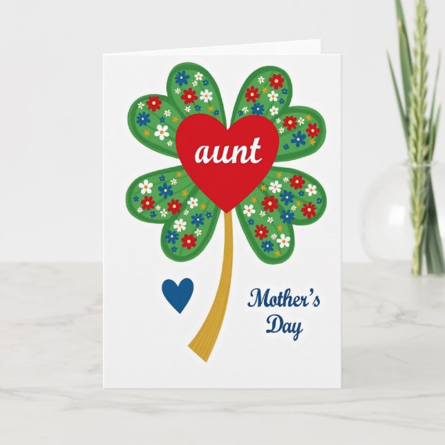 Heartfelt Aunt Mothers Day Card (Front)