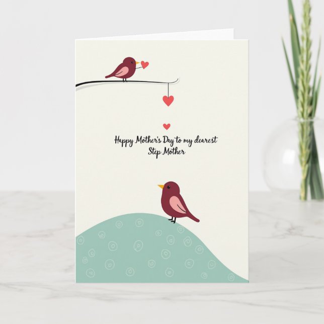 Heartfelt Avian Mothers Day Card (Front)