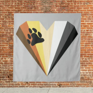 Heartfelt Bear Pride Tapestry