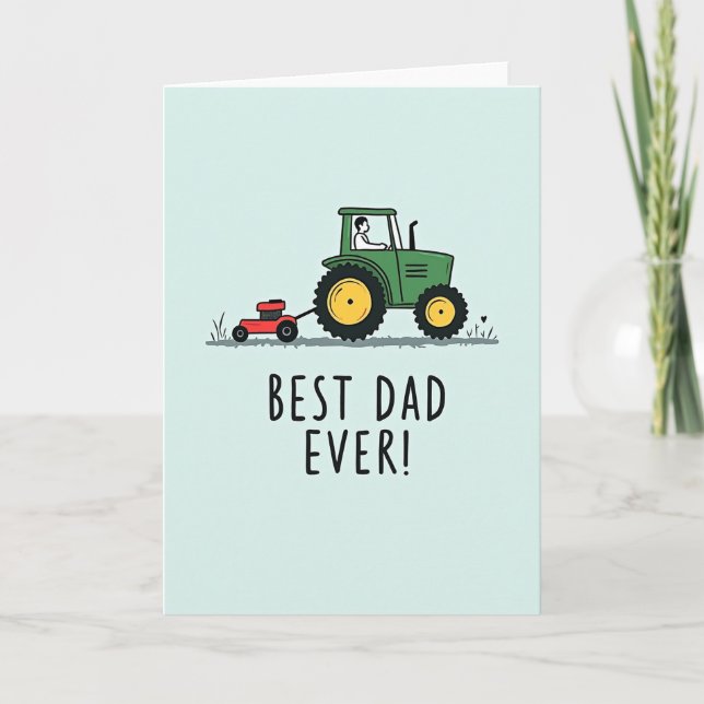 Heartfelt Best Dad Ever Card (Front)