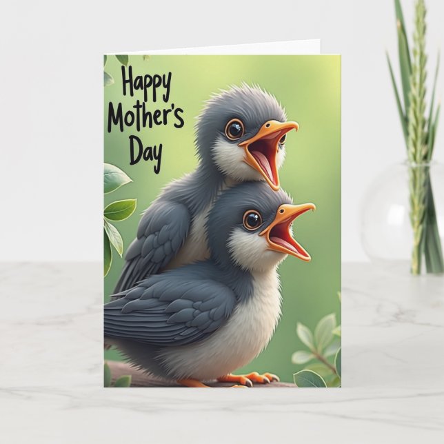 Heartfelt Birds Mothers Day Card (Front)