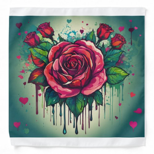 Heartfelt Bloom Embrace Elegance with our Rose_E Bandana