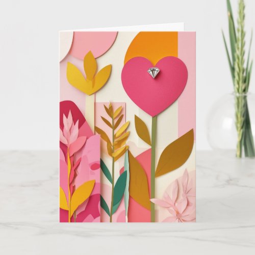 Heartfelt Bloom with Diamond Sparkle Card